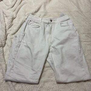 Zara Women’s White Barrel Leg Jeans